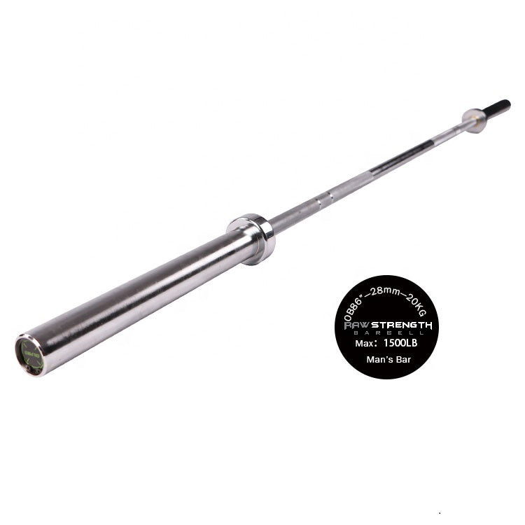 RAW STRENGTH BARBELL 7.2 FT 20 KG OLYMPIC WEIGHTLIFTING BAR 1500 LB RATED