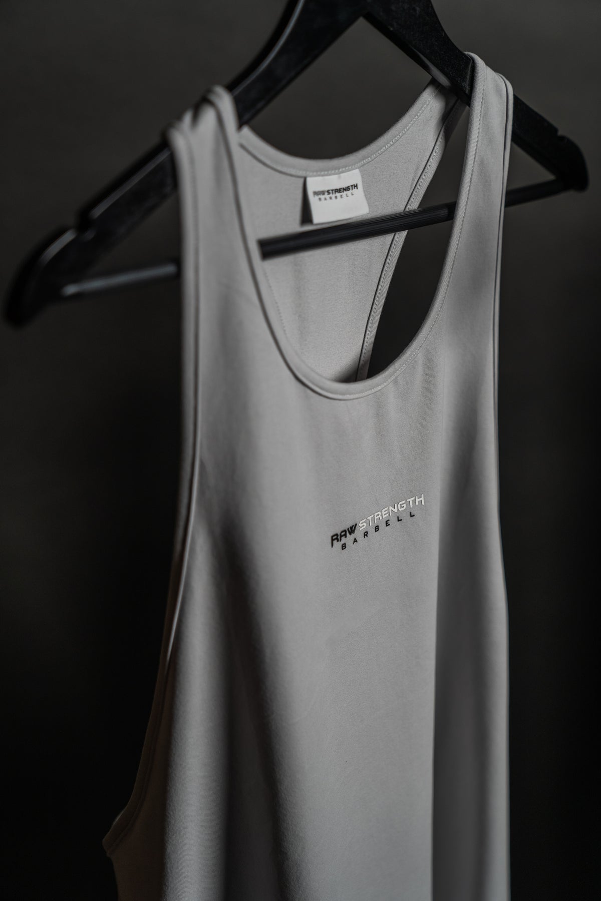 RAW STRENGTH BARBELL ESSENTIALS COOL GREY STRINGER VEST