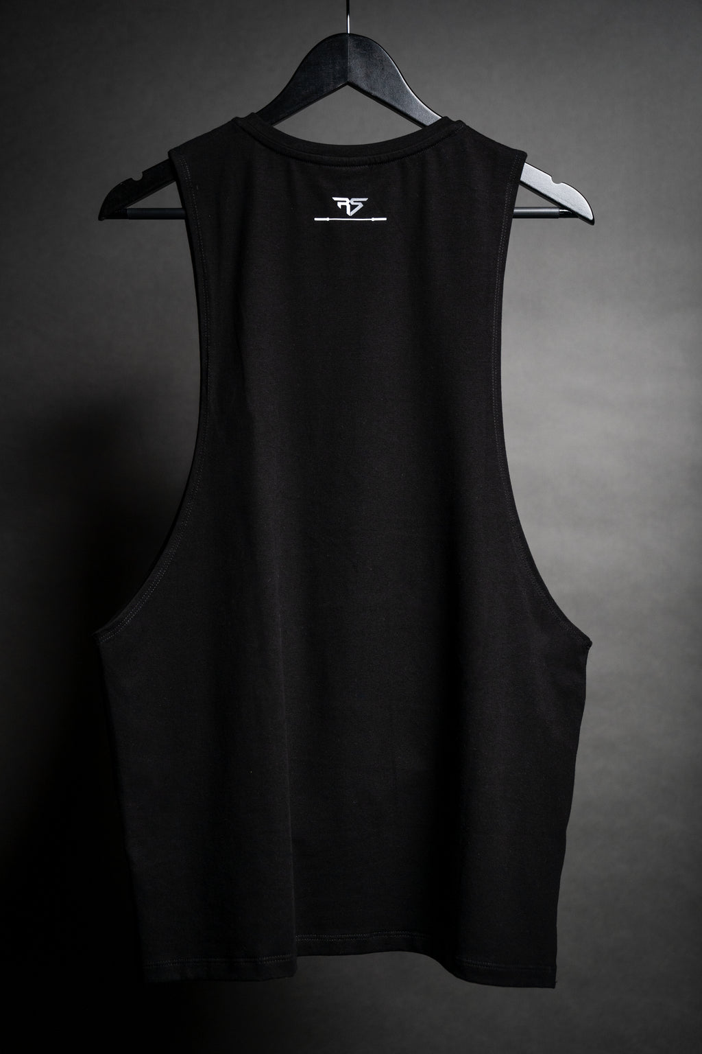 Raw Strength Barbell Essentials Jet Black Drop Arm Tank – image 2