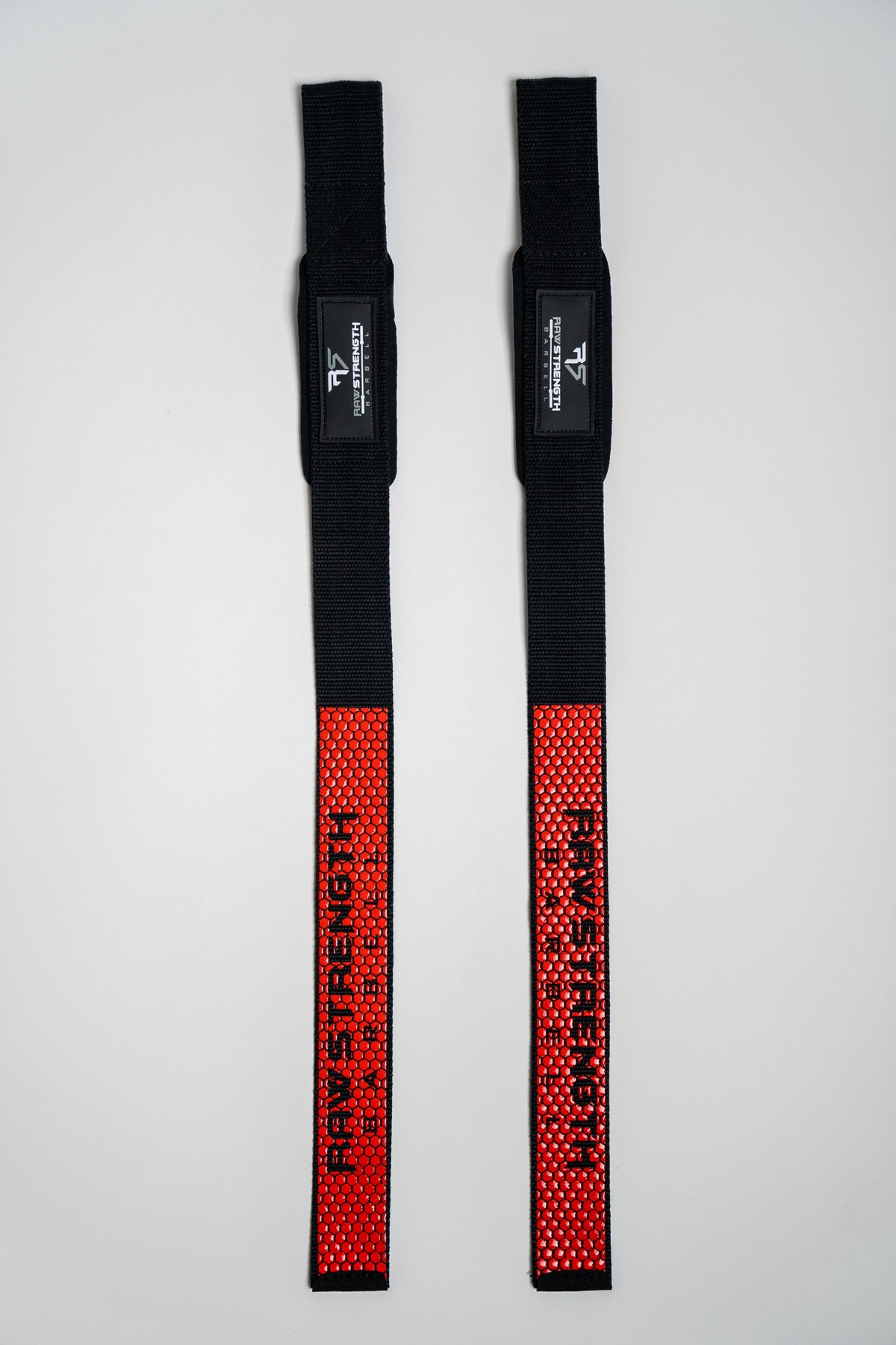 RAW STRENGTH BARBELL RED INFERNO LIFTING STRAPS