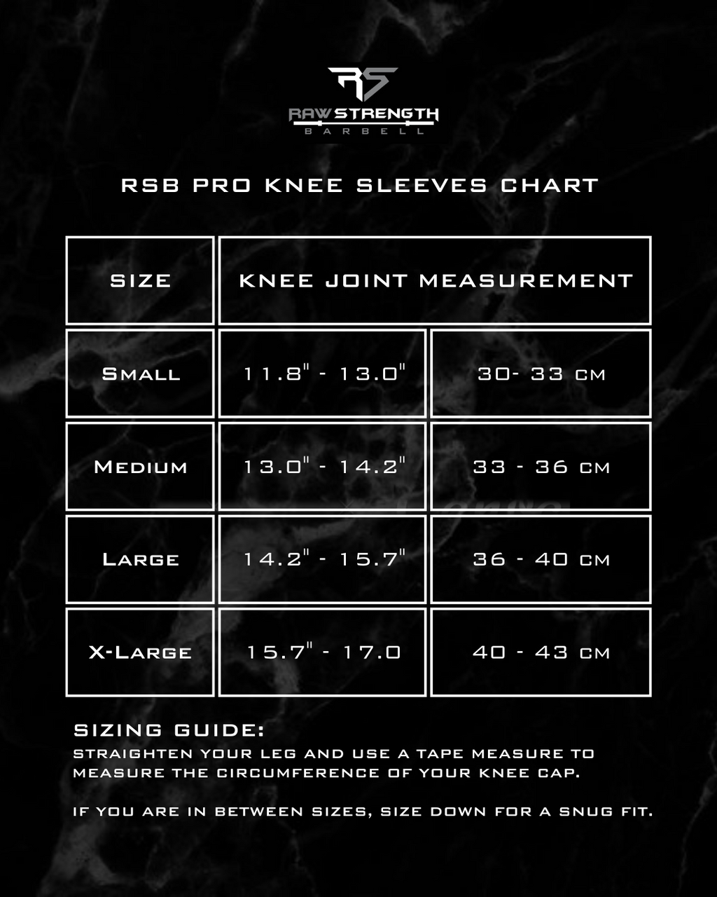 RAW STRENGTH BARBELL 7MM NEOPRENE PRO KNEE SLEEVES