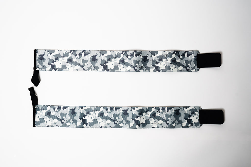 RAW STRENGTH BARBELL ARCTIC WHITE CAMO 24" WRIST WRAPS