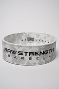 RAW STRENGTH BARBELL 10MM ARCTIC WHITE CAMO LEVER BELT