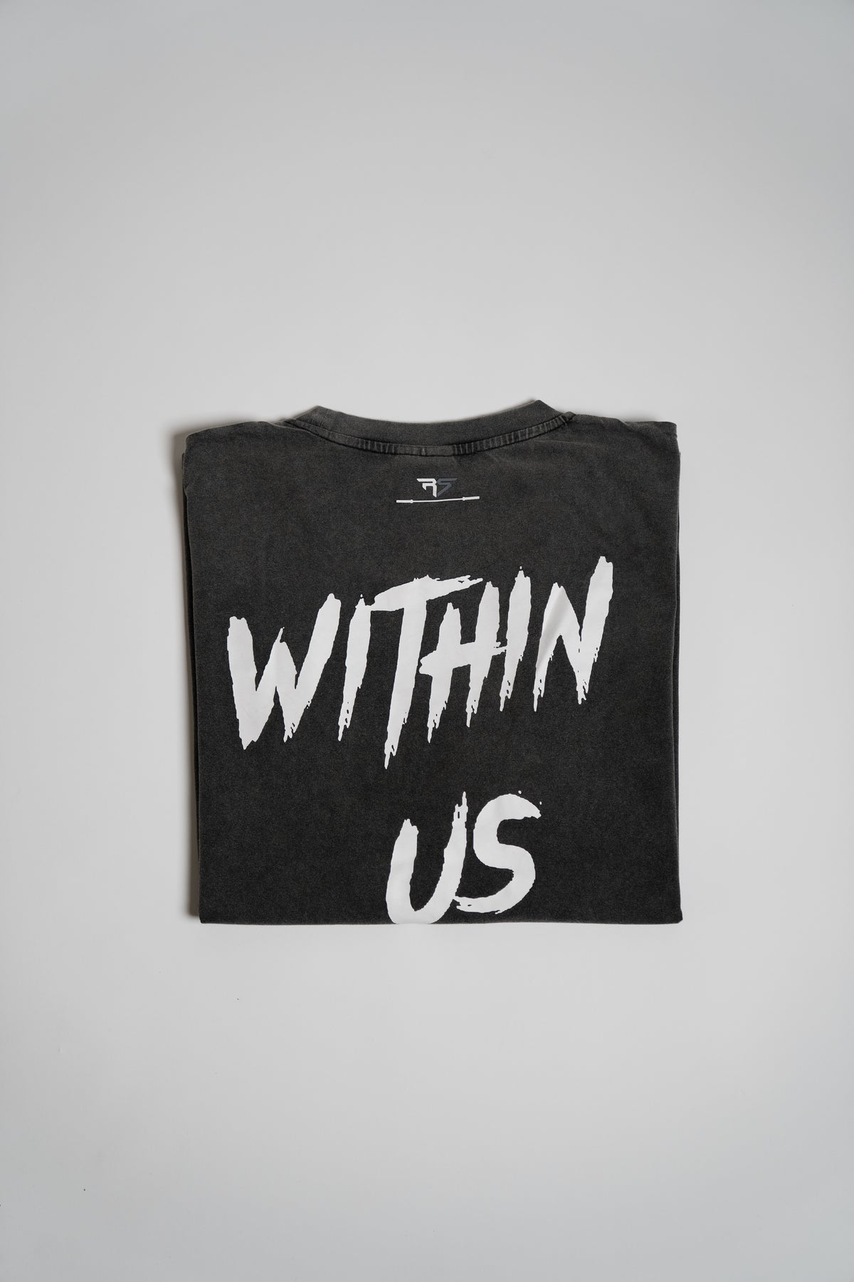RAW STRENGTH BARBELL UNISEX ACID WASHED "WITHIN US ALL" OVERSIZED T-SHIRT