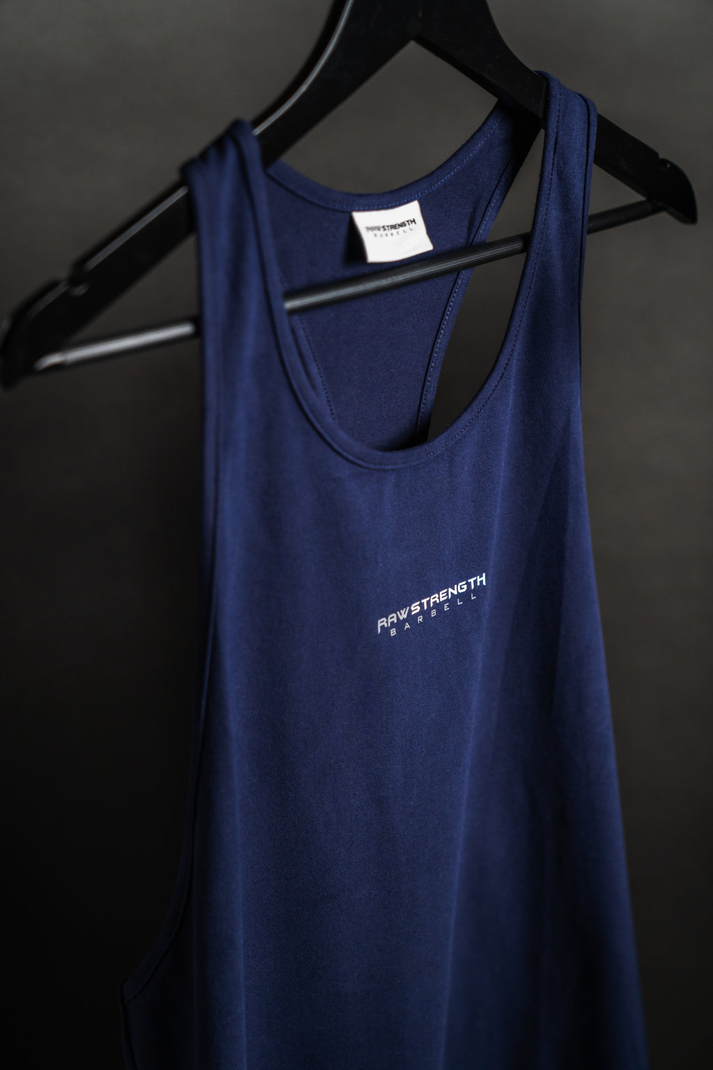 RAW STRENGTH BARBELL ESSENTIALS MIDNIGHT BLUE STRINGER VEST
