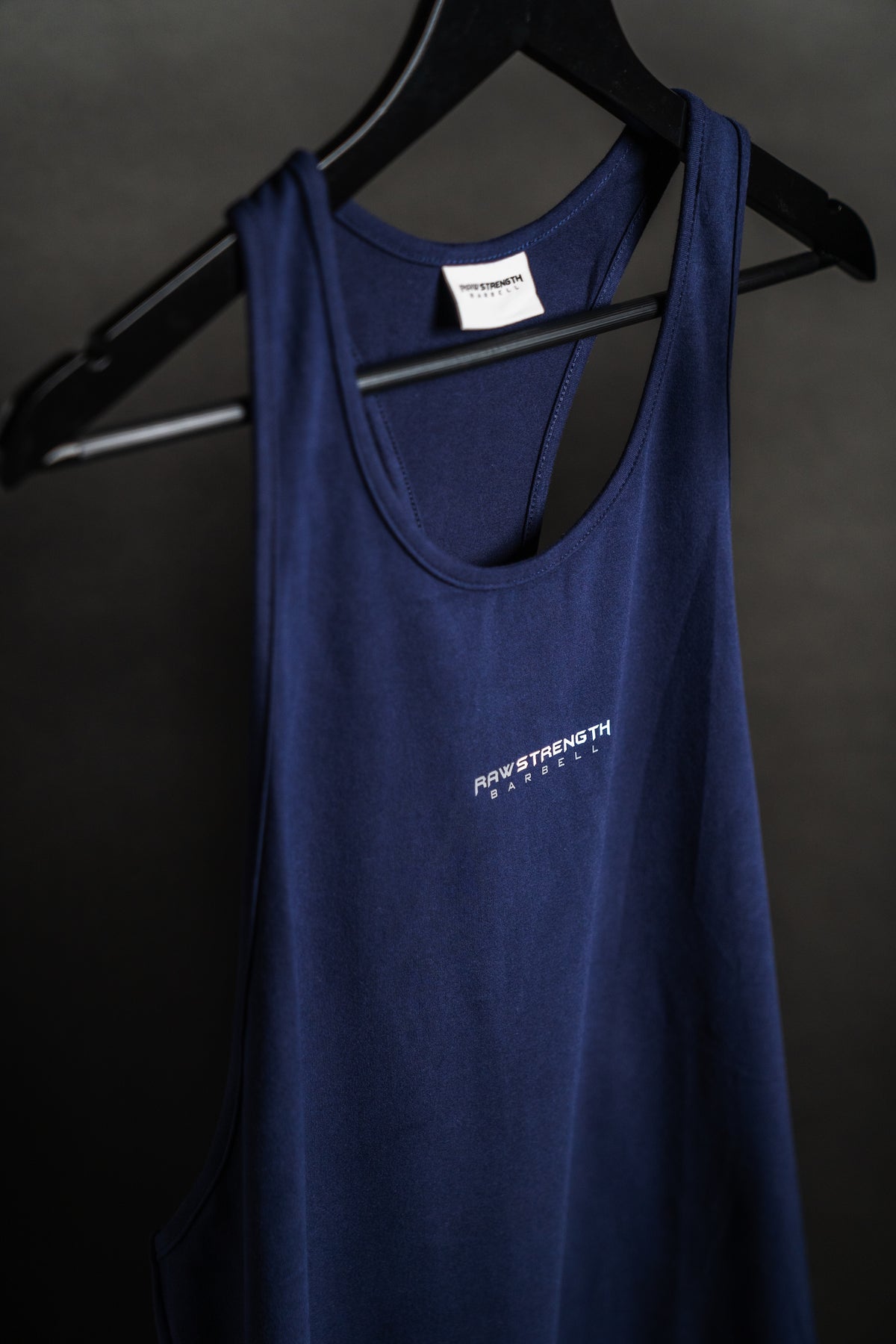 RAW STRENGTH BARBELL ESSENTIALS MIDNIGHT BLUE STRINGER VEST