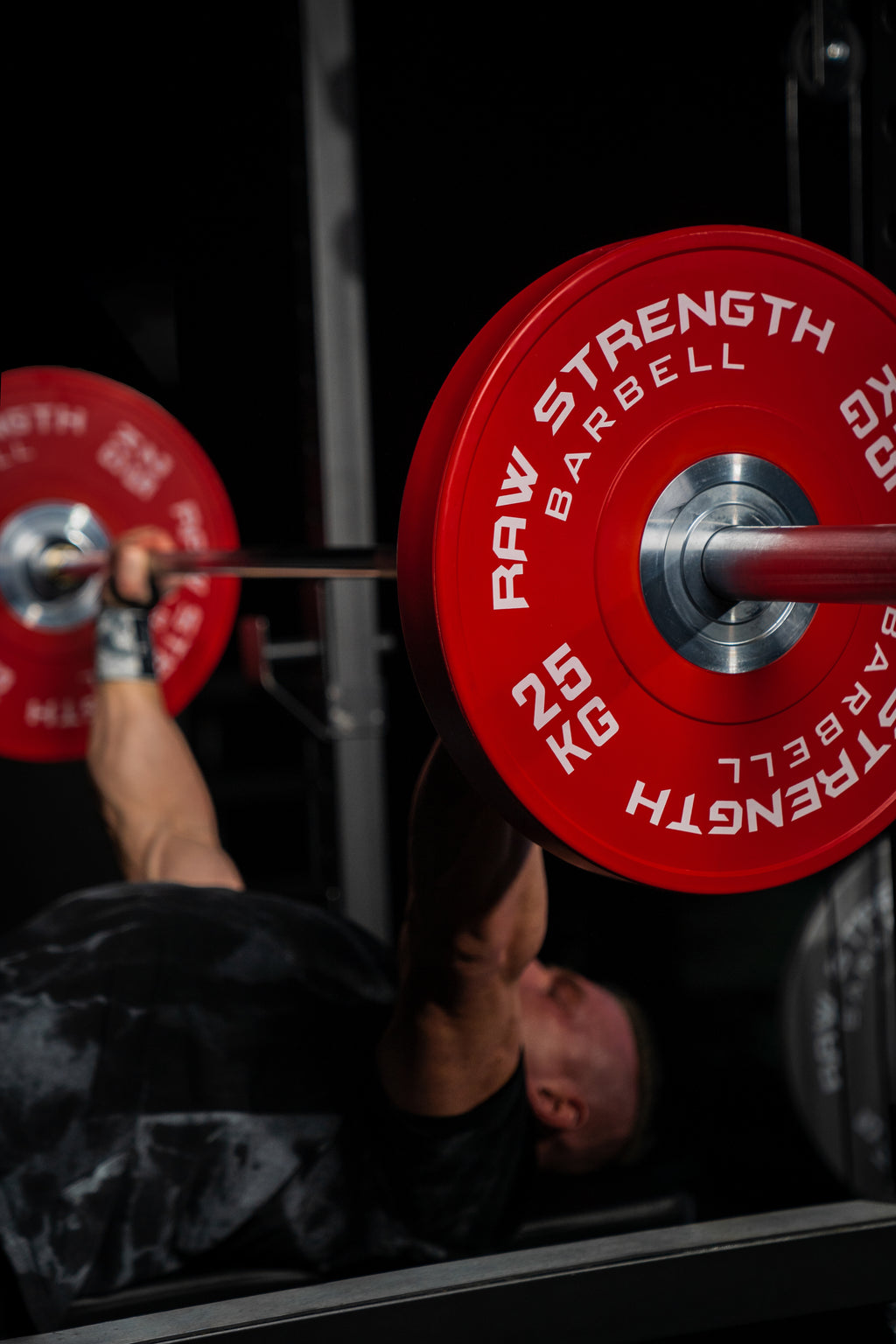 RAW STRENGTH BARBELL 150KG PREMIUM COMPETITION OLYMPIC BUMPER PLATE SET