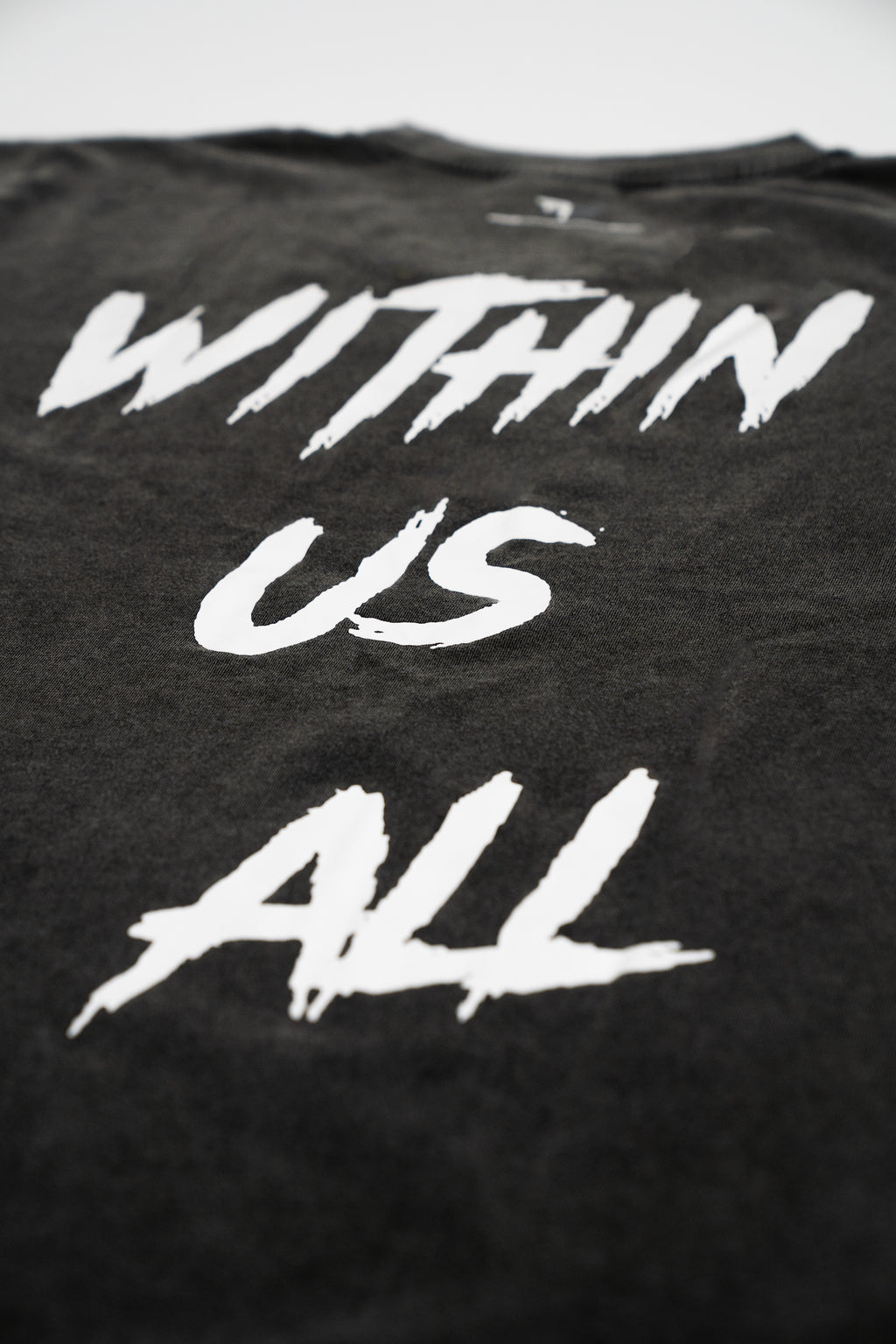 RAW STRENGTH BARBELL UNISEX ACID WASHED "WITHIN US ALL" OVERSIZED T-SHIRT