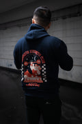 Mammoth x Raw Strength Barbell - Jurassic Hoodie - Red/Black