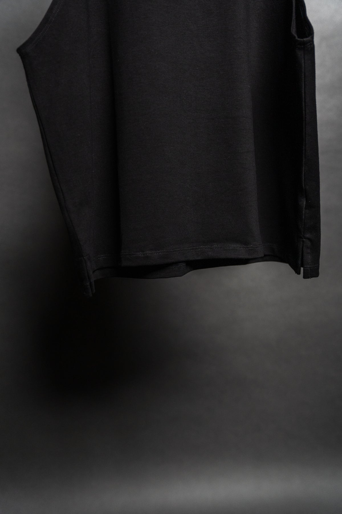 Raw Strength Barbell Essentials Jet Black Drop Arm Tank – image 7