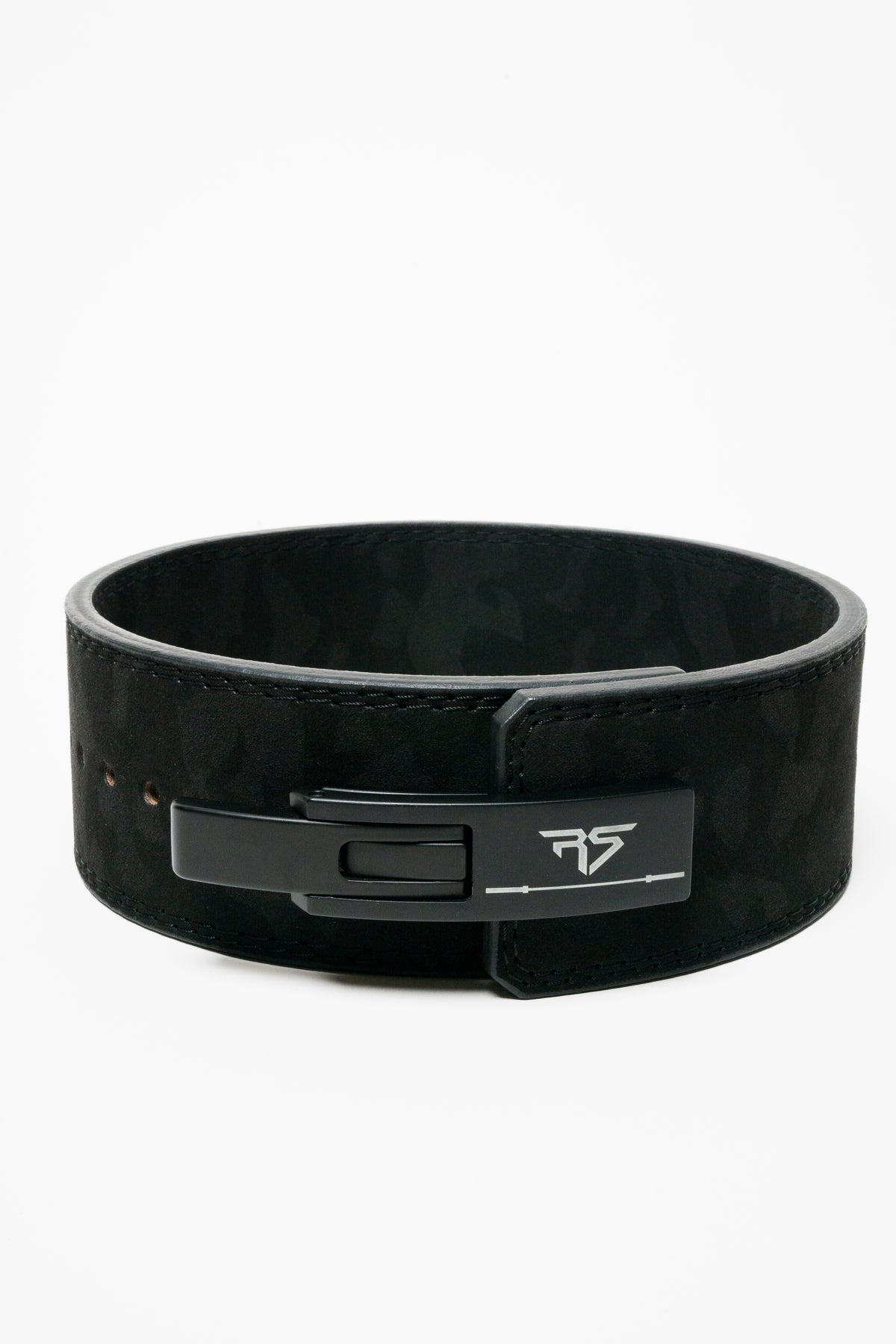 RAW STRENGTH BARBELL 10MM CARBON BLACK CAMO LEVER BELT