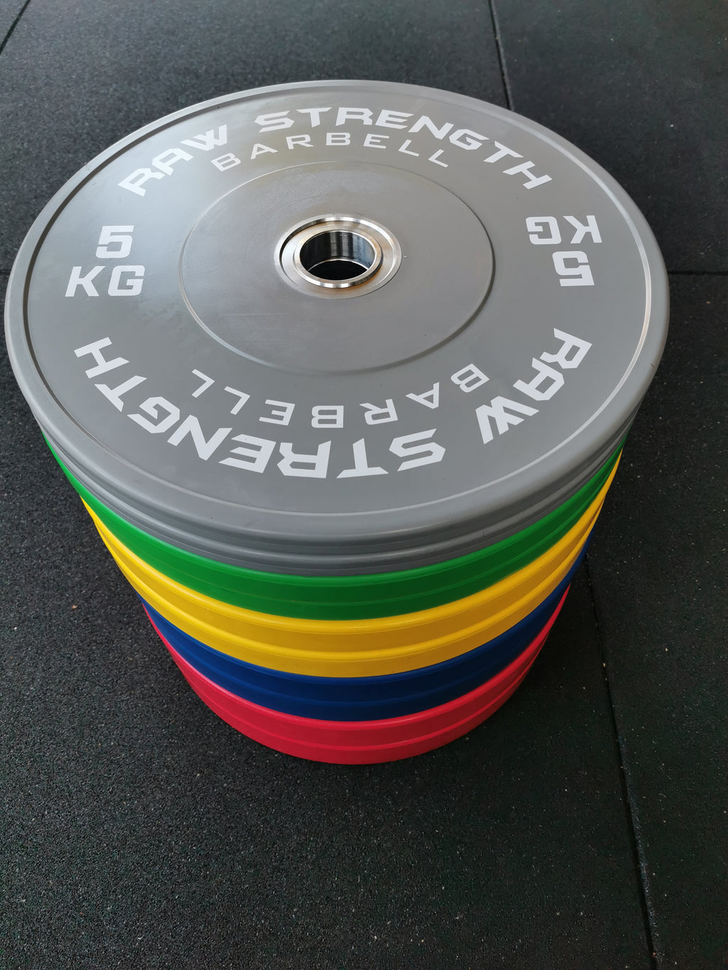 RAW STRENGTH BARBELL 150KG PREMIUM COMPETITION OLYMPIC BUMPER PLATE SET