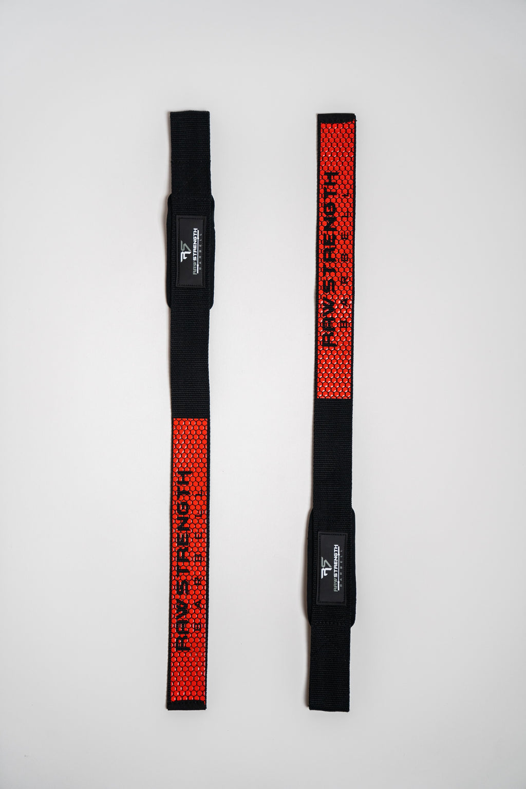 RAW STRENGTH BARBELL RED INFERNO LIFTING STRAPS