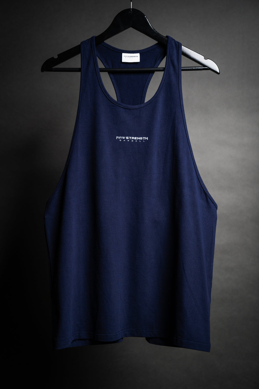 RAW STRENGTH BARBELL ESSENTIALS MIDNIGHT BLUE STRINGER VEST
