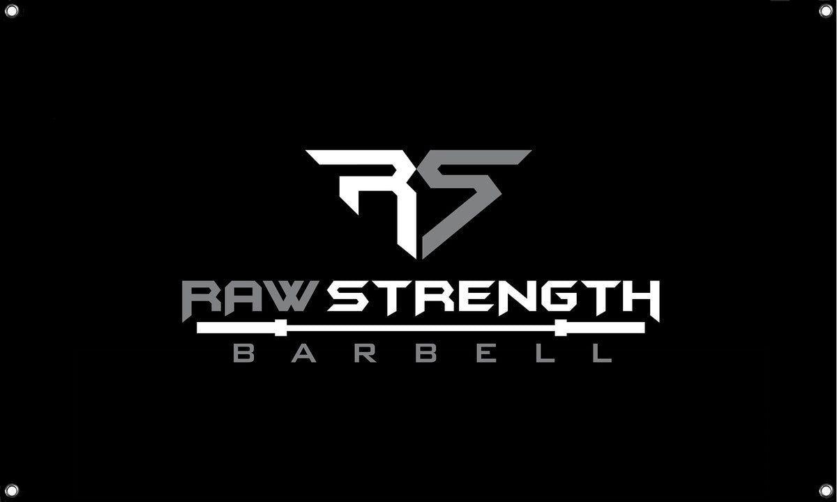 RAW STRENGTH BARBELL OG LOGO WALL FLAG