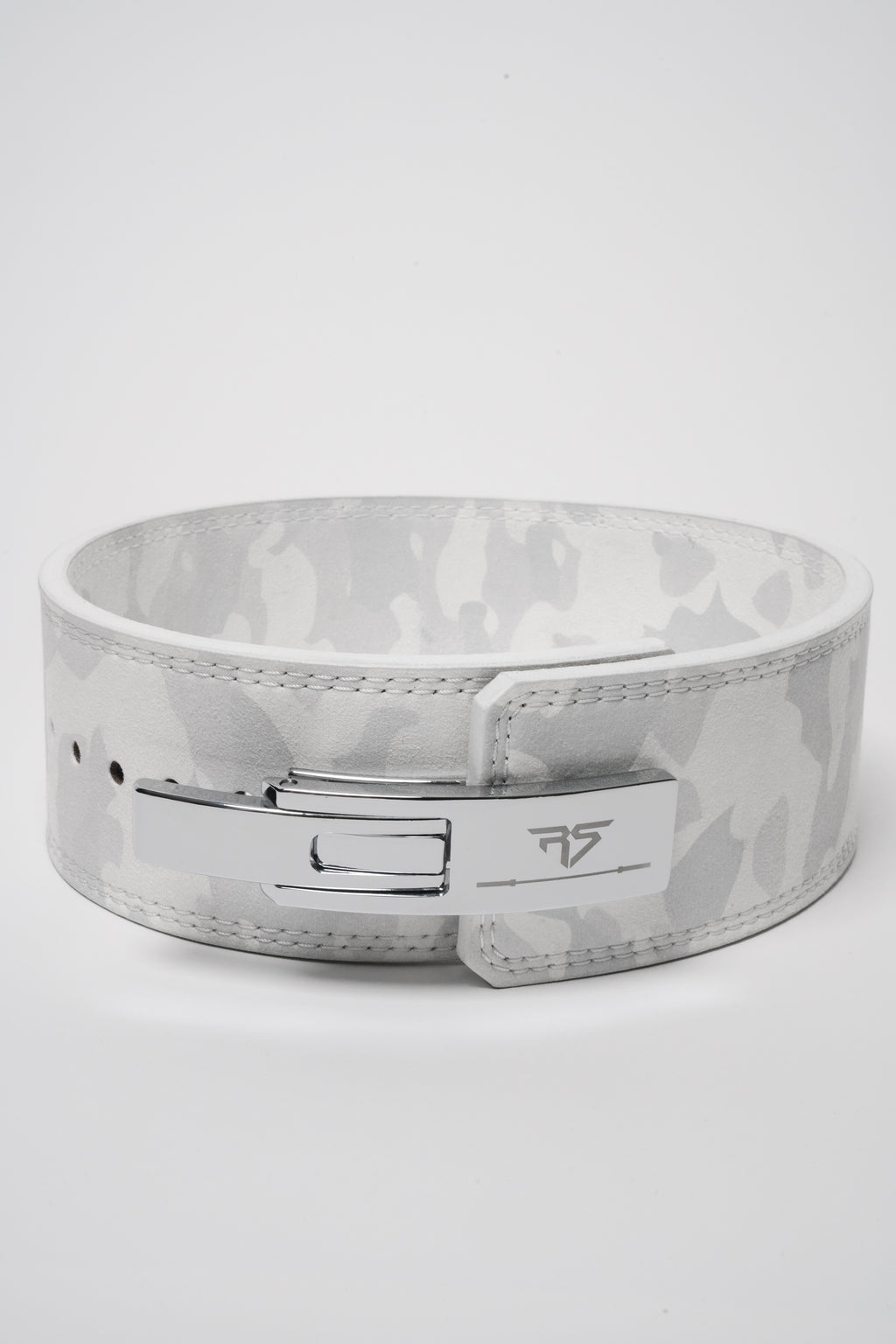 RAW STRENGTH BARBELL 10MM ARCTIC WHITE CAMO LEVER BELT