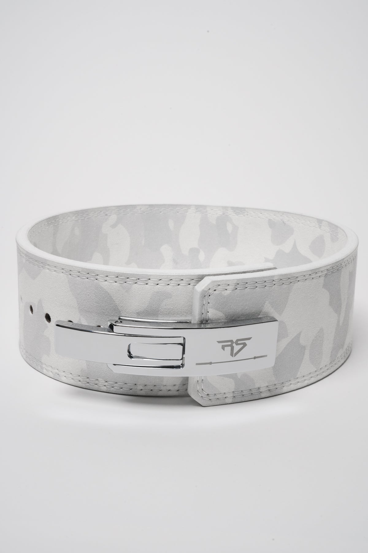 RAW STRENGTH BARBELL 10MM ARCTIC WHITE CAMO LEVER BELT