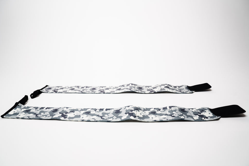RAW STRENGTH BARBELL ARCTIC WHITE CAMO 24" WRIST WRAPS