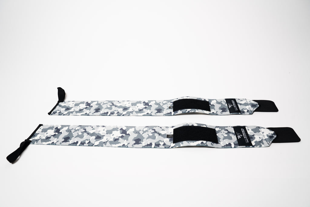 RAW STRENGTH BARBELL ARCTIC WHITE CAMO 24" WRIST WRAPS