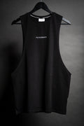 Raw Strength Barbell Essentials Jet Black Drop Arm Tank