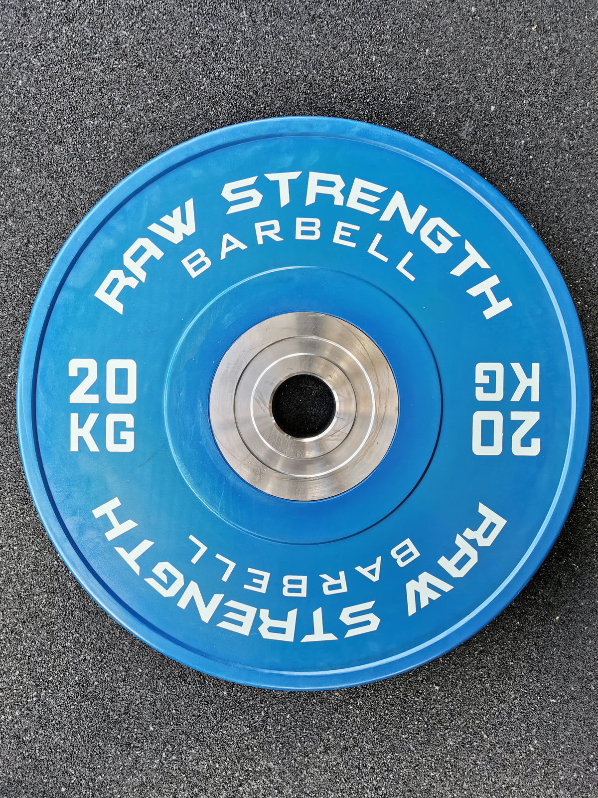 RAW STRENGTH BARBELL 150KG PREMIUM COMPETITION OLYMPIC BUMPER PLATE SET