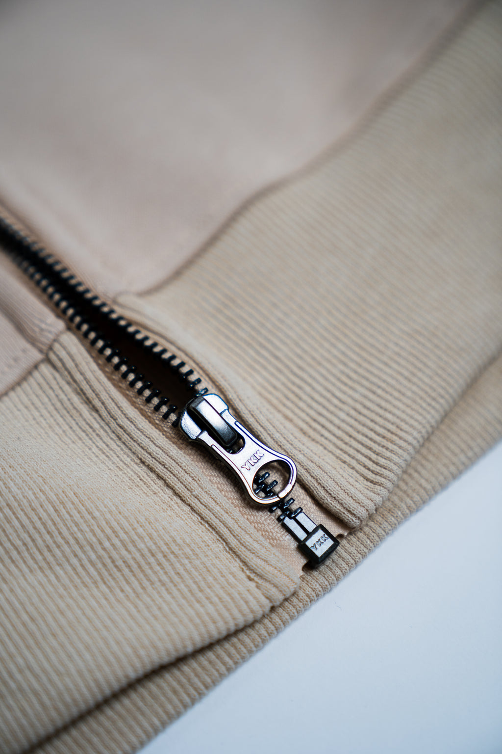 RAW STRENGTH BARBELL UNISEX LATTE BROWN OVERSIZED ZIP HOODIE