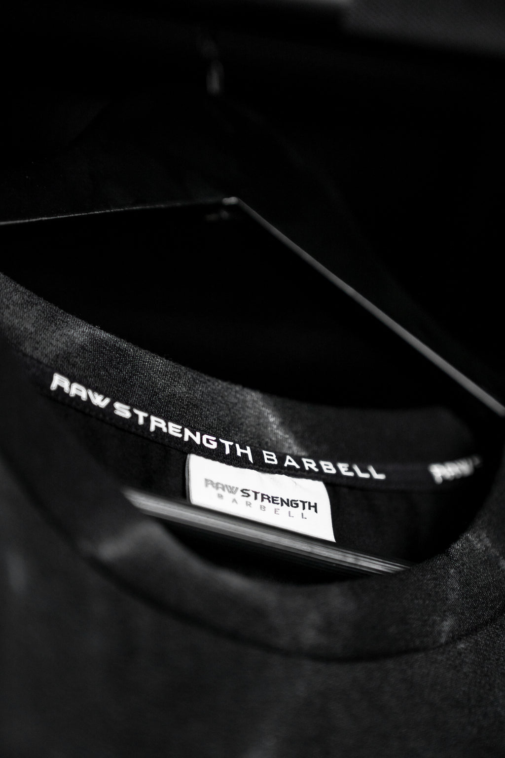RAW STRENGTH BARBELL UNISEX BLACK MARBLE OVERSIZED T-SHIRT