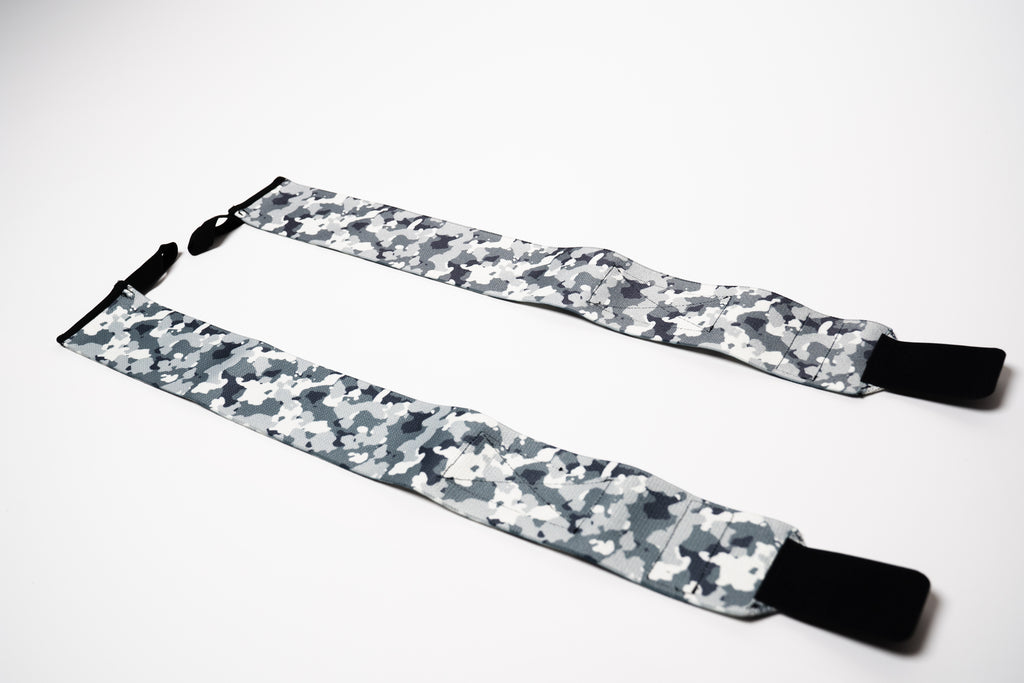 RAW STRENGTH BARBELL ARCTIC WHITE CAMO 24" WRIST WRAPS