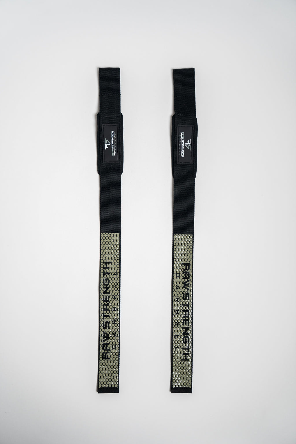 RAW STRENGTH BARBELL CEMENT GREY LIFTING STRAPS