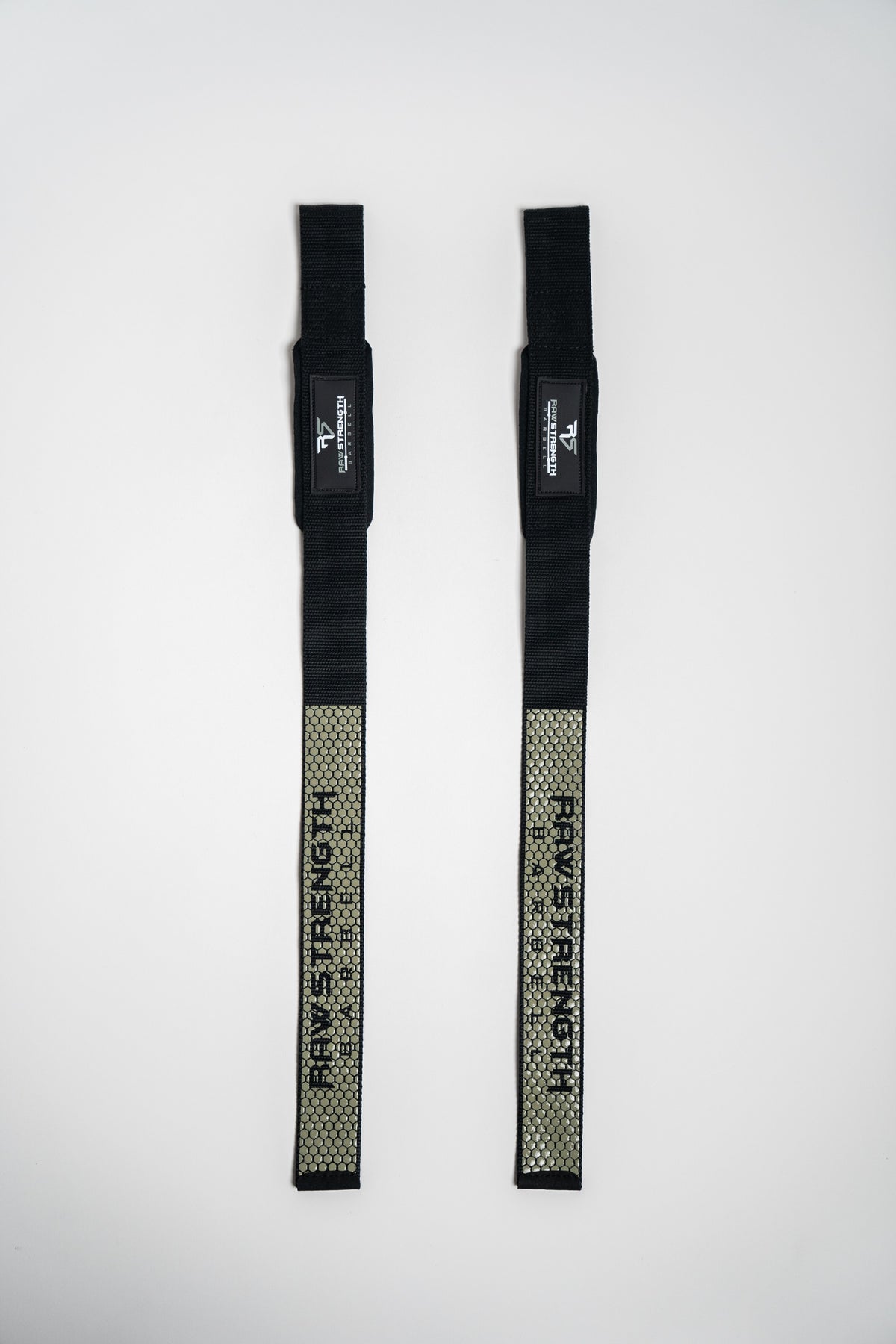 RAW STRENGTH BARBELL CEMENT GREY LIFTING STRAPS